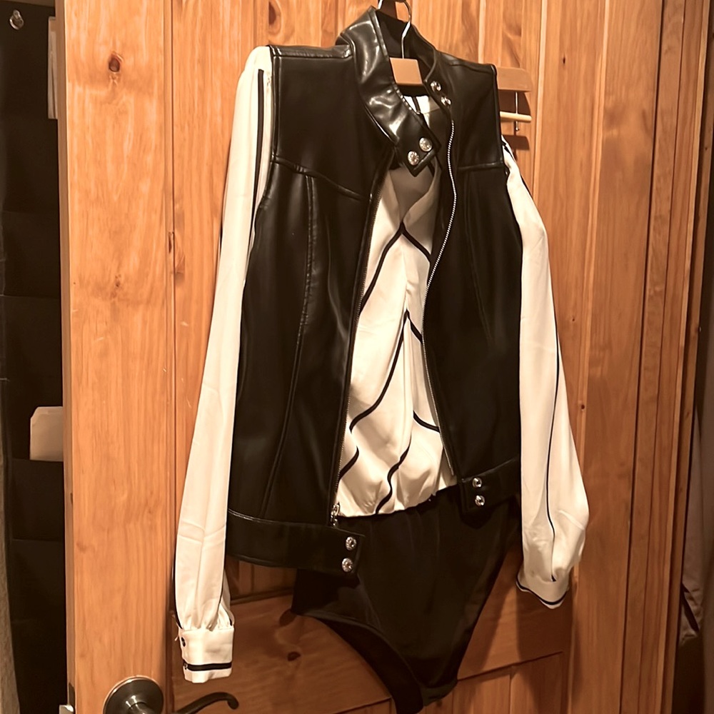 polyester office attire top